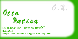 otto matisa business card